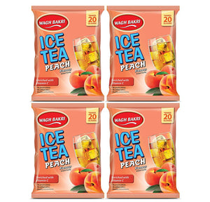 Wagh Bakri Ice Tea Peach Flavour, 250g - Pack of 4