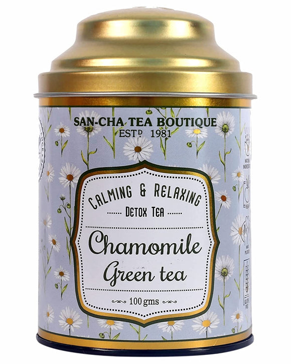Sancha Tea Boutique Chamomile Green Tea, Night-time Tea, Bed Time Tea, Relieving Stress & Anxiety (100X3 Cups), 100% Rainforest Alliance Certified Tea, Soothing Floral and Vegetal Notes…