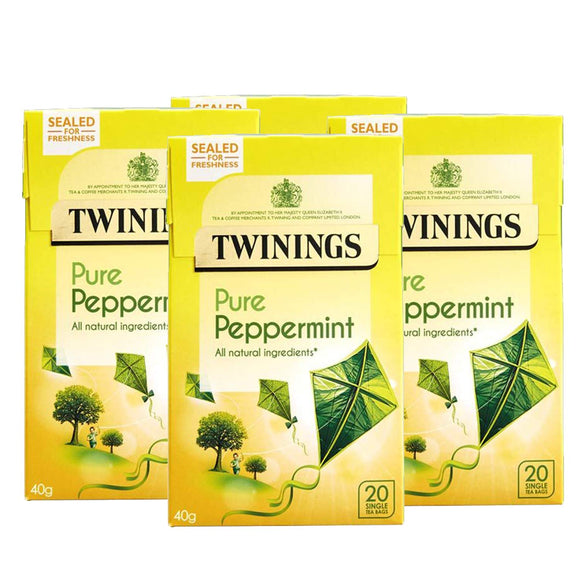 Twinings Pure Peppermint Tea 4 Pack, 4 x 40 g