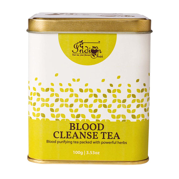 The Indian Chai – Blood Cleanse Tea 100g with Manjistha, Dandelion Flower, Yarrow, Red Clover, Amla etc. for Detox, Purifying Blood, Natural Cleanser, Herbal Tea