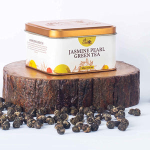 The Indian Chai - Jasmine Pearl Green Tea 50g | Increases metabolism and endurance | Acts as a stress and anxiety reliever | Regulates blood sugar, Supports weight loss.