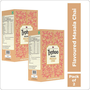 Typhoo Flavoured Masala Tea, 25 Tea Bags (Pack of 2)