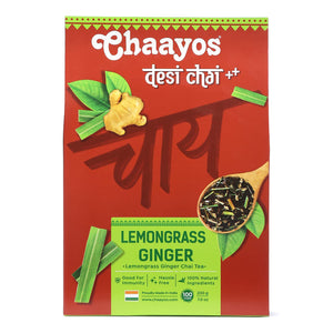 Chaayos Lemongrass Ginger Tea - Premium Chai Patti for Cough & Cold Remedy (1kg)
