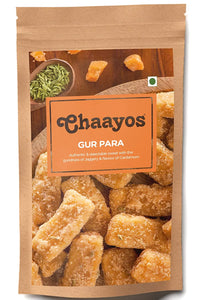 Chaayos Gur Para (150g Pack) | Chai Time Snack | Ready to Eat Gur Para Snacks | Mini Gur Para | Indian Namkeen Nashta | Authentic Regional Preparation | Traditional Indian Snacks | Party Snacks