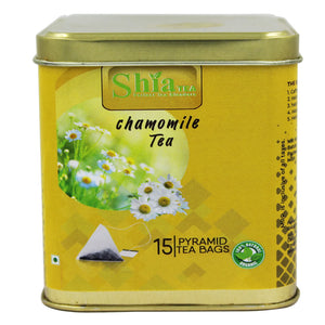Shia Chamomile Tea | Herbal Tea | Genuine Organic Flavour | pyramid Tea bags (Chamomile tea bags)