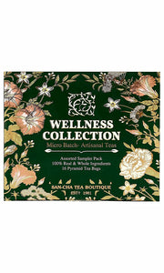 Sancha Tea Boutique Wellness Collection Sampler Box|Tea Sampler Pack|Tea Assortment of 16 Premium Tea Bags| Immunity Tea Range|Pyramid Tea Bags|Tea Variety Pack…