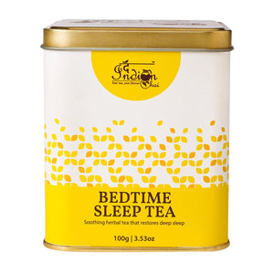 The Indian Chai – Bedtime Sleep Tea 100g with Passion Flower, Valerian Root, Chamomile Flower, Gotu Kola etc for Restful and Peaceful Sleep, Herbal Tea