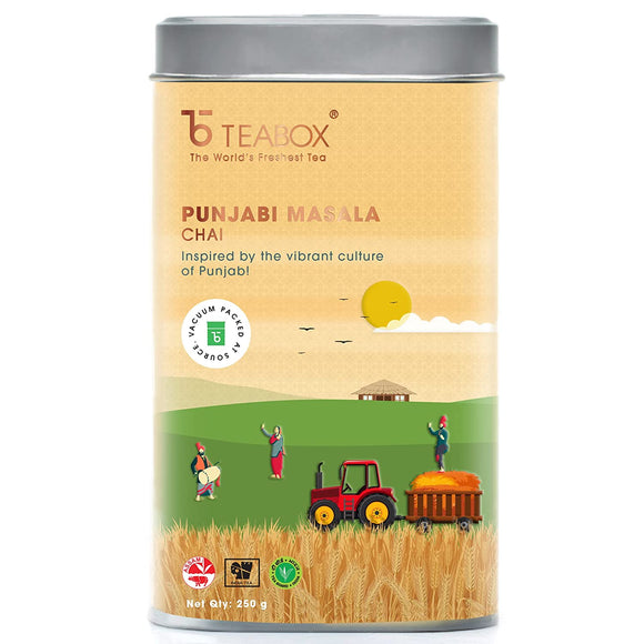 Teabox Punjabi Masala Chai 250 Grams | Tea Inspired by the Vibrant Culture of Punjab