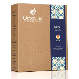 Octavius Mint Loose Leaf Green Tea - 100 Gms
