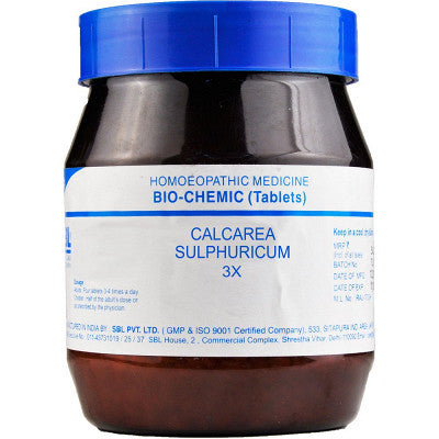 SBL Biochemic Calcarea Sulphuricum 3X (450g) Tablets