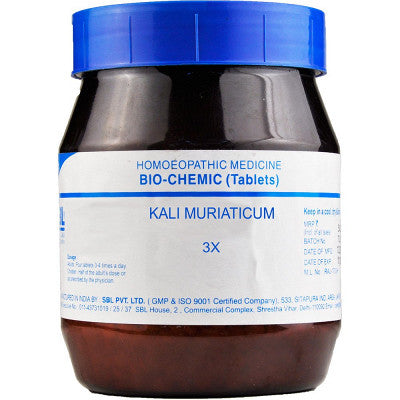SBL Biochemic Kali Muriaticum 3X (450g) Tablets