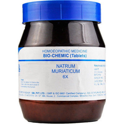 SBL Biochemic Natrum Muriaticum 6X (450g) Tablets