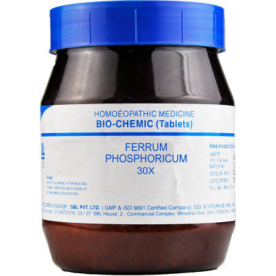 SBL Biochemic Ferrum Phosphoricum 30X (450g) Tablets