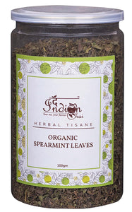 The Indian Chai - Organic Spearmint Tea Leaves 100g, Herbal Tea, Caffeine Free