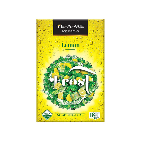 TE-A-ME Frost Lemon Ice Infusion Tea, 18 Pyramid Infusion Tea Bags | Ice Brews | Cold Brew | Iced Tea