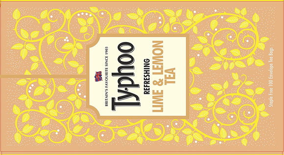 Typhoo Refreshing Lime and Lemon Tea, 100 X 1.8 g