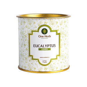 One Herb - Eucalyptus Tea Leaves 75g, Relieves Common Cold, Helps Lower Blood Sugar, Relieves Stress, Herbal Tea, Caffeine Free
