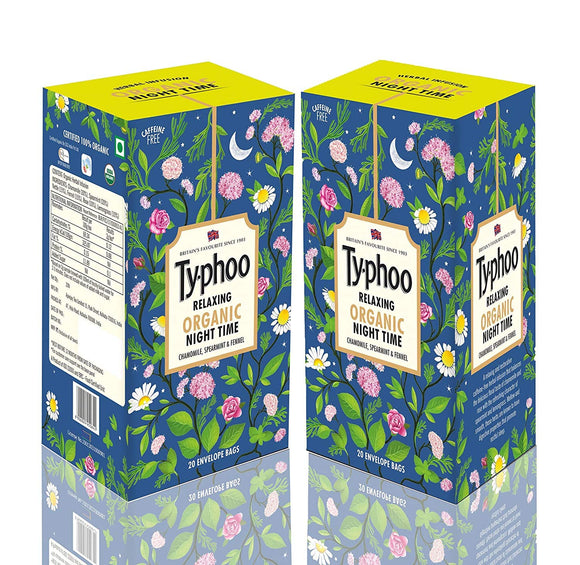Typhoo Night Time Infusion 20 Tea Bags - Pack of 2