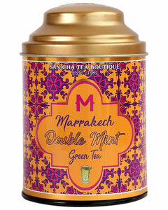 Sancha Tea Boutique, Marrakech Double Mint Green Tea, Two Mint Blend (100X3Cups). Spearmint Tea + Peppermint Tea, Green Tea Immune, Low Bitterness Green Tea, Herbal Tea for PCOS & PCOD, Detox Tea Leaves…