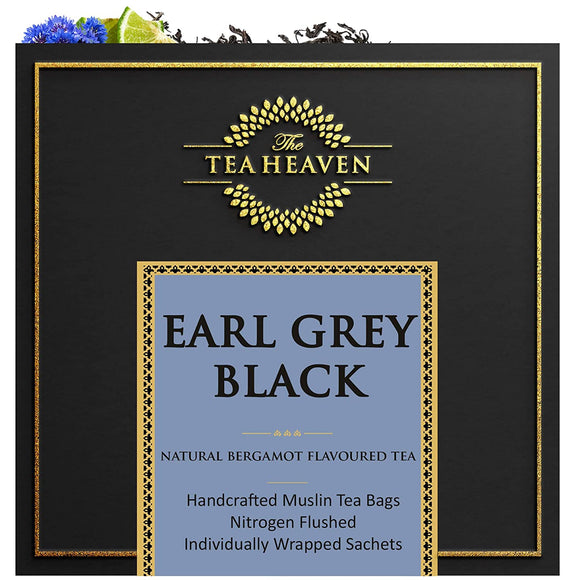 The Tea Heaven | Diwali Gift - Earl Grey Black Tea- 100 % Natural Ingredients- 16 Tea Bags