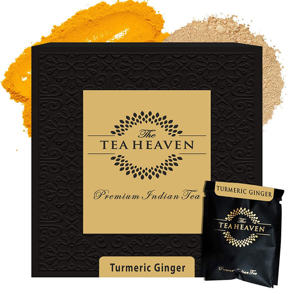 The Tea Heaven- Turmeric Ginger Latte- 30 sachets- Golden Turmeric Milk-90 Grams
