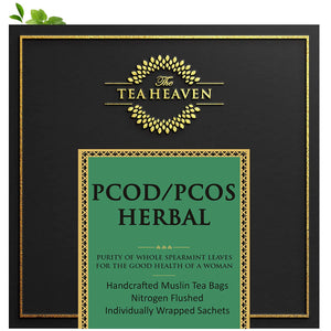 The Tea Heaven | Diwali Gift - PCOS/PCOD Relief Herbal Tea-25 Tea Bags- Helps Acne, Unwanted Facial Hair Growth, Hair Loss