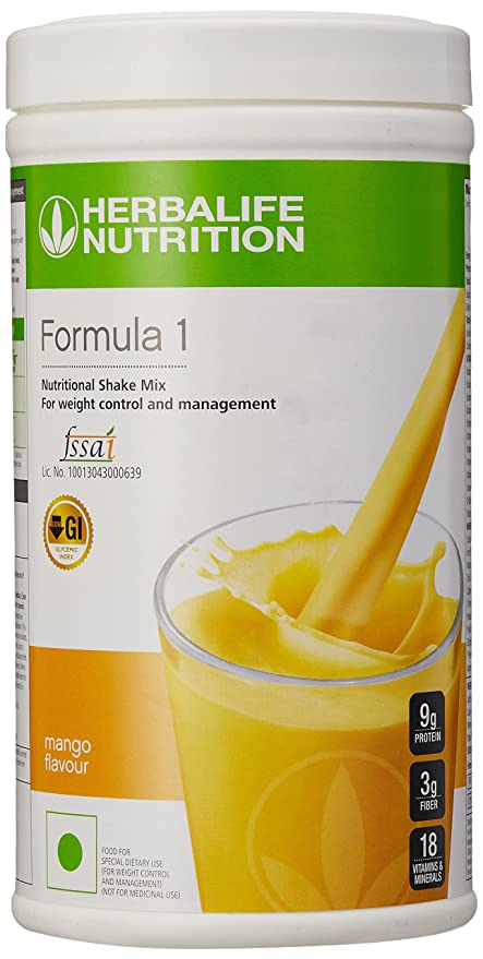 Herbalife Formula 1 Shake for Weight Loss (500 g,Mango)