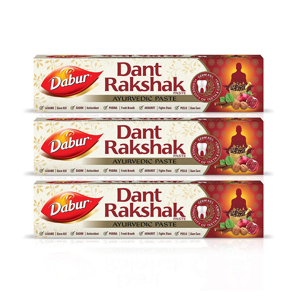 Dabur Dant Rakshak Gum Care Tooth Paste - 32 Ayurvedic Herbs - 175 Grams (Pack Of 3)