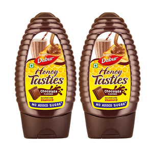 Dabur Honey Tasties Chocolate Syrup | Enriched with Vitamin D |No Added Sugar - 200gm Each (Pack of 2)