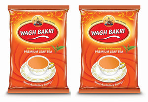 Wagh Bakri Leaf Tea Pouch (500g) - Pack of 2