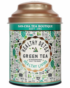 Sancha Tea Boutique, Green Tea, Detox Green Tea, Harvested at High Elevations, Pure Green Tea, Slimming Tea for Weight Loss, 25 Pyramid Tea Bags, High Immunity Tea