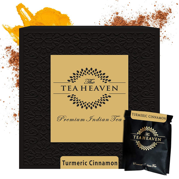The Tea Heaven- Turmeric Cinnamon Latte- 30 sachets- Golden Turmeric Milk-90 Grams