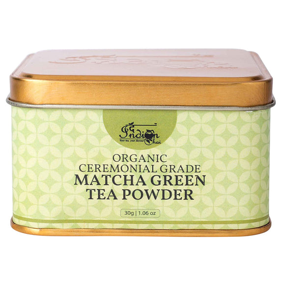 The Indian Chai - Organic Ceremonial Grade Matcha Green Tea Powder 30g,  - Authentic Japanese Origin - Superfood - Second Harvest, Gentle Caffeine Tea