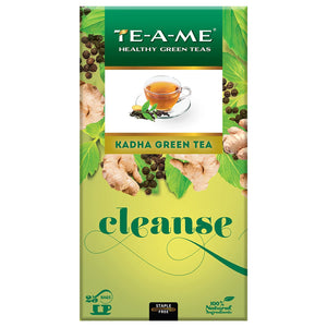 TE-A-ME Cleanse Kadha Healthy Green Tea, 25 Tea Bags | Herbal Green Tea