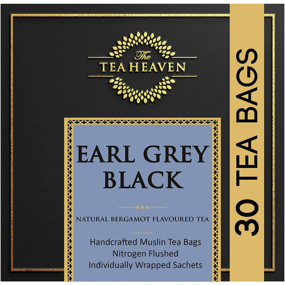 The Tea Heaven | Diwali Gift - Earl Grey Black Tea- 100 % Natural Ingredients- (30 Tea Bags)