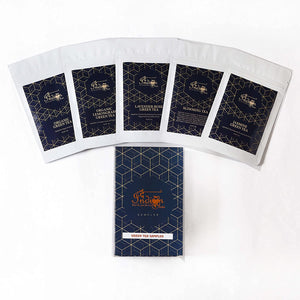 The Indian Chai – Green Tea Assorted Sampler with Organic Green Tea, Slimming Tea, Lavender Rose Tea, Jasmine Tea and Organic Lemongrass Green Tea, Gift Box Set (5 x 10g each)