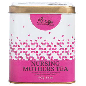 The Indian Chai - Nursing Mothers Tea 100g with Milk Thistle Seed, Nettle, Chamomile Flower, Lavender, Fenugreek, Moringa & Shatavari for Breast Feeding