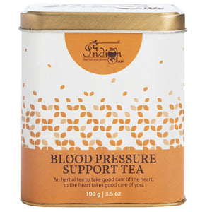 The Indian Chai – Blood Pressure Support Tea 100g with Beetroot, Jatamansi, Burdock Root, Ashwagandha, Juniper berry etc for Cholesterol & Metabolism.