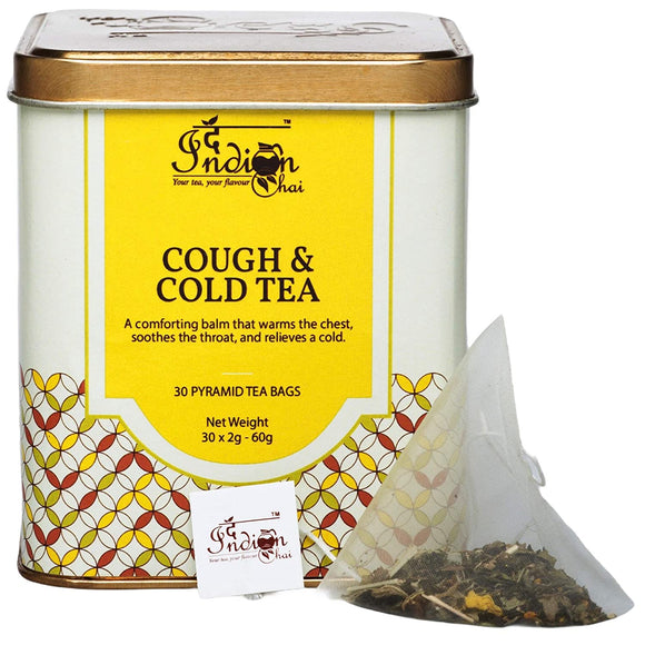 The Indian Chai - Cough & Cold Tea 30 Pyramid Tea Bags