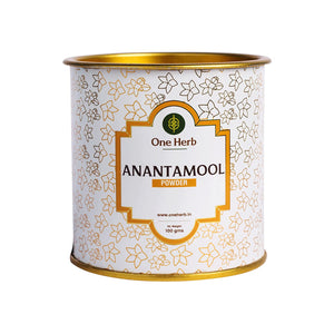 One Herb - Anantmool Powder 100g (Indian Sarsaparilla) for Full Body Cleanse, Skin Care and Detoxification.