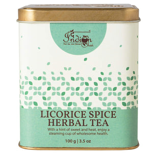 The Indian Chai - Licorice Spice Herbal Tea 100g with Vanilla, Orange Peel, Clove, Ginger etc for Immunity, Supports Digestion, Helps Relieve Stress
