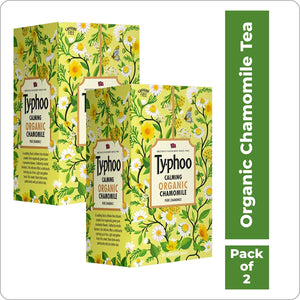 Typhoo Calming Organic Chamomile Tea with Pure Chamomile (Pack of 2)