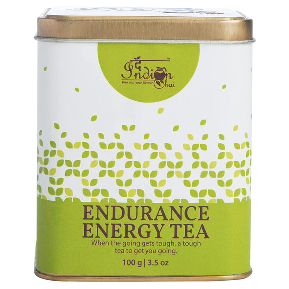 The Indian Chai – Endurance Energy Tea 100g with Amla, Ashwagandha, Gokhru, Safed Musli etc for Muscle Strength, Climbers, Runners for Focus and Energy, Detox Herbal Tea