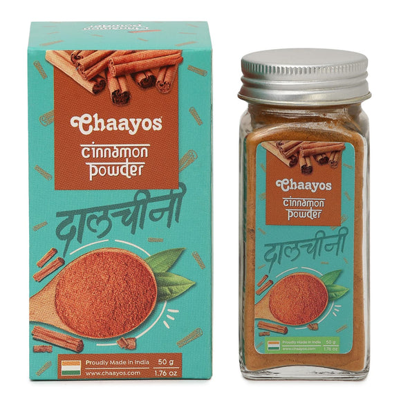 Chaayos Sri Lankan Cinnamon Powder - 50g | 100% Natural Dalchini Powder Spice | Keto Diet | Sugar Free