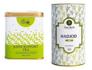 The Indian Chai - Healthy Joint Care Combo with Joint Support Tea 100g and Hadjod Tea 100g, for Healthy Bones, Arthiritis and Pain