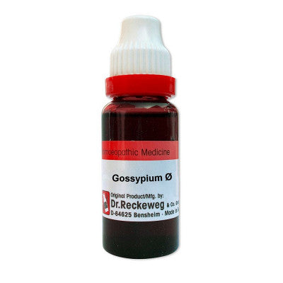 Dr. Reckeweg Gossypium Herbaceum Mother Tincture 1X (Q) (20ml)