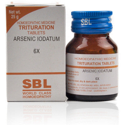 SBL Trituration Arsenic Iodatum 6X (25g) Tablets