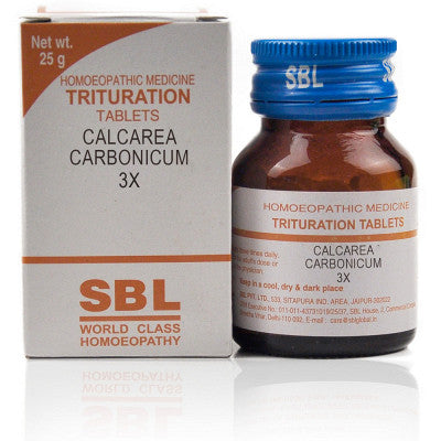 SBL Trituration Calcarea Carbonicum 3X (25g) Tablets