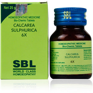 SBL Biochemic Calcarea Sulphuricum 6X (25g) Tablets