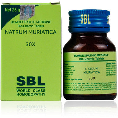 SBL Biochemic Natrum Muriaticum 30X (25g) Tablets